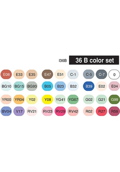Copic Ciao Marker 36Lı Set B