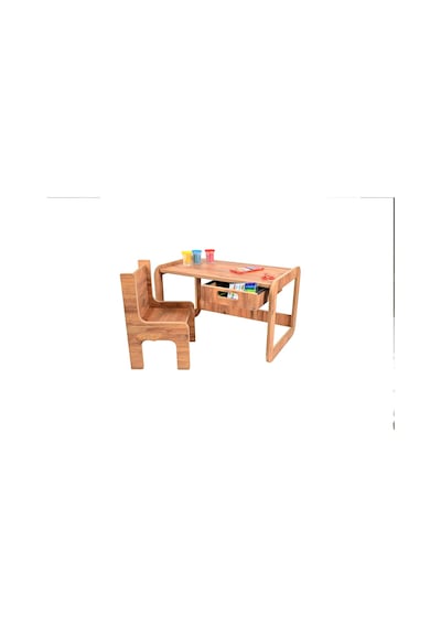 Tek Kişilik Çekmeceli Ahşap Çocuk Oyun & Aktivite Masa Ve Sandalye Takımı - 18mm Ceviz Renk Mdf Çok Renkli Tek Kişilik Çekmeceli Ahşap Çocuk Oyun & Aktivite Masa Ve Sandalye Takımı - 18mm Ceviz Renk Mdf Çok Renkli