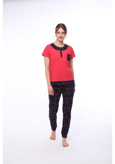 Pijadore 1447 Kadın Kısa Kollu Pijama Takım 001