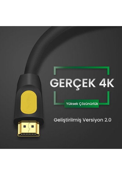 4k 30hz 18gbps Hdr Arc Hdcp Destekli Hdmı 2.0 Kablo 25 Metre