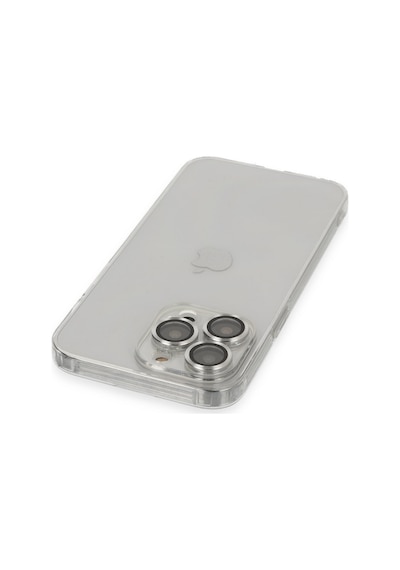 Hnrlıshp Newface Apple Uyumlu iPhone 14 Pro Max Kılıf Luko Lens Silikon - Gümüş