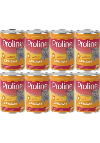 Pro Line Tavuklu Yetişkin Kedi Konservesi 8 x 400 G