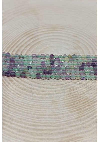 Yasamtohumu Florit Taşı Yarım Dizi 2,5 MM 17  CM Pembe
