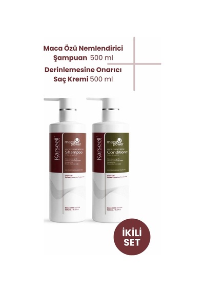 Argan Yağlı Nemlendirici Onarıcı Şampuan 500 Ml + Derinlemesine Onarıcı Saç Kremi 500 Ml - 754553956
