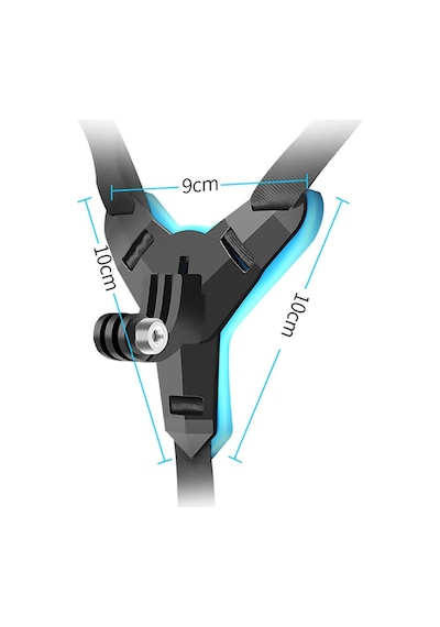 Gopro Hero 8 Hero 9 Motorcu Kask Çene Bağlantı Jaw Mount Gp523 Turuncu