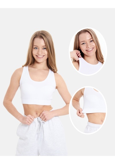 Alya Underwear Kaşkorse Spor Bra Beyaz