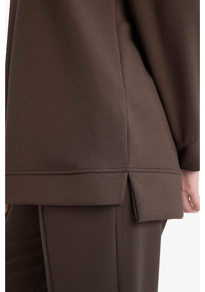 Defacto Regular Fit Bisiklet Yaka Uzun Kollu Tunik F5117ax26spkh227 Haki-kh227