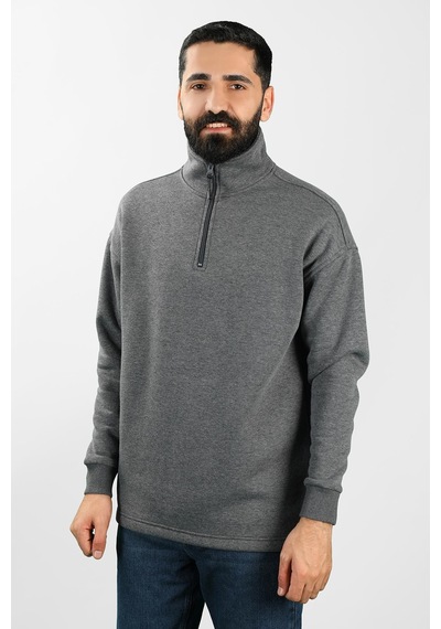 Balins Unisex Balıkçı Yaka Antrasit Sweatshirt Çok Renkli