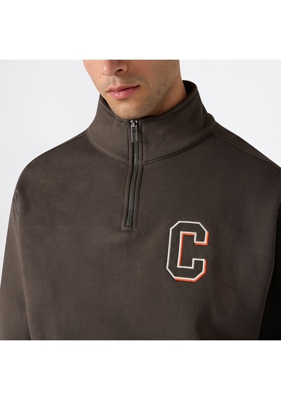 Champion Half Zip Erkek Yeşil Sweatshirt 222627