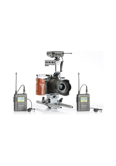 Saramonic, Uwmic9, Rx9+tx9+tx9+tx9 Uhf Lavalier Mikrofon Sistemi, Kablosuz, Siyah