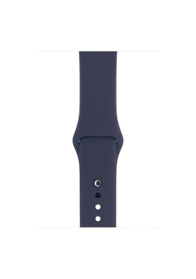 Apple Watch Uyumlu Se 1.2.3.4.5.6 Nesil 38 Mm M/l Beden Gece Mavi Silikon Kordon+kasa Koruyucu