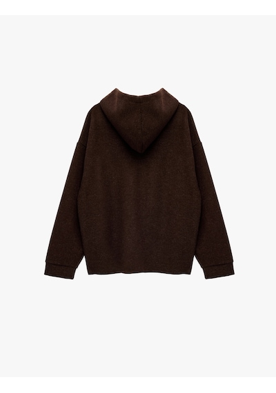 Koton Kaşe Uzun Kollu Kapüşonlu Cep Detaylı Oversize Fermuarlı Sweatshirt Kahverengi 6sal10398ık Kahve Koton Kaşe Uzun Kollu Kapüşonlu Cep Detaylı Oversize Fermuarlı Sweatshirt Kahverengi 6sal10398ık Kahve