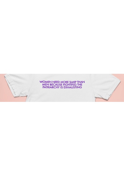 Bumeta Women Need More Sleep Than Men Mor Unisex Tişört T-shirt 001