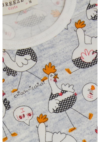 Breeze Kız Bebek Kısa Kollu Pijama Takımı Sevimli Horozcuk Desenli 9 Ay-3 Yaş, Buz Mavisi-buz Mavisi Buz Mavisi Breeze Kız Bebek Kısa Kollu Pijama Takımı Sevimli Horozcuk Desenli 9 Ay-3 Yaş, Buz Mavisi-buz Mavisi Buz Mavisi