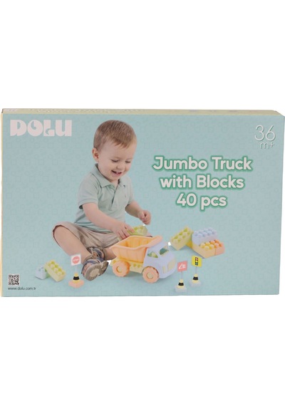 5219 Oyuncak Jumbo Kamyon Ve Bloklar 40 Parça