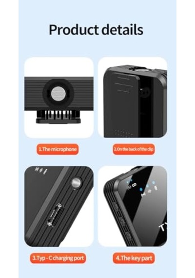 Kablosuz Yaka Mikrofonu Çiftli Mikrofon Apple iPhone 15 16 17 İle Uyumlu Type-c/lightning Portlu Telefon Pc Tablet Video Kay