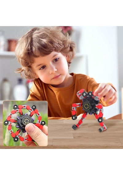 Robota Dönüşen Kırmızı Stres Çarkı