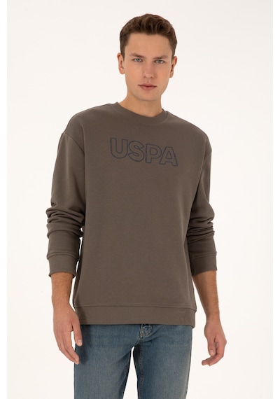 U.s. Polo Assn. Erkek Vizon Sweatshirt 50309040-vr052 Vizon