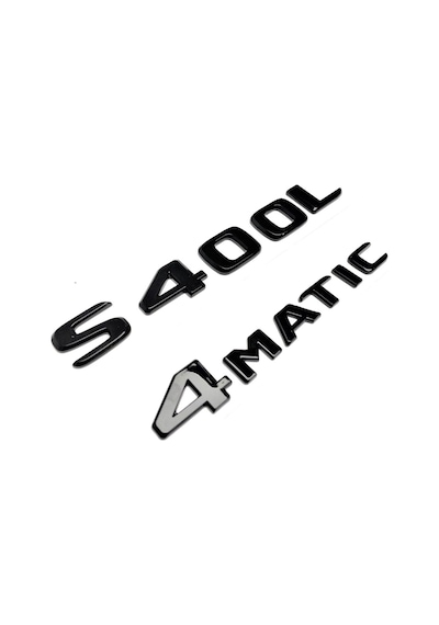 S 400l Ve 4matic Piano Black Bagaj Yazısı Seti 2'li 3m 3d Abs