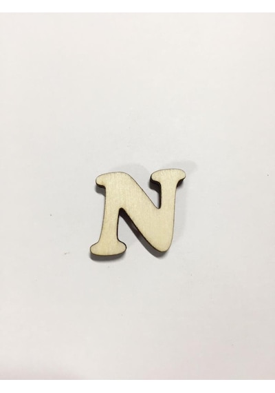 2.5 Cm Ahşap Harf ve Rakamlar - N