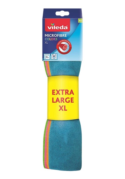 4 Adet Vileda Mikrofiber Style Temizlik Bezi 4'lü Çok Renkli
