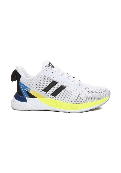 Bluefeet Axs Beyaz Sarı Triko Erkek Sneaker Spor Ayakkabı Beyaz - Sarı