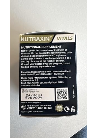 Nutraxin Vitals Folic Acid 400 Mcg 100 Tablet Takviye Edici Gıda