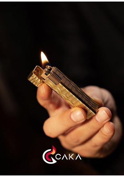 Caka Lighter Petra Titan Gold Benzinli Çakmak - Ckl-068