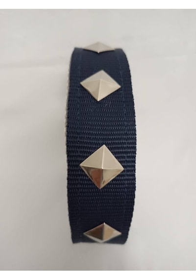 Kozaklı 10466 Süslü Köpek Tasması Lacivert 70 x 4 CM Lacivert