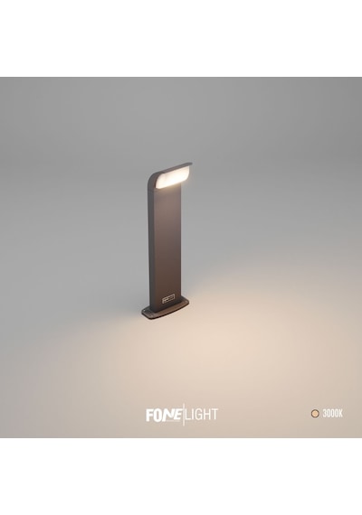 Fonelight Naja 50 Cm Led Bahçe Bollard Aydınlatma Direği Antrasit Alüminyum Ip65 Peyzaj Yürüyüş Yolu Aydınlatması 9w 3000k