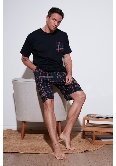 Buratti Erkek Pijama Takımı 6572020 Lacivert Lacivert