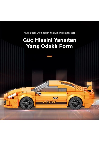 Reobrix Creator 791 Porsche 911 Gt3 Spor Araba Yaratıcı Yapı Blok Seti Building Blocks - 338 Parça