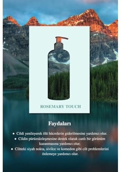 Rosemary Touch Anti-oil Face And Body Cleansing Gel 400ml Temizleme Jeli