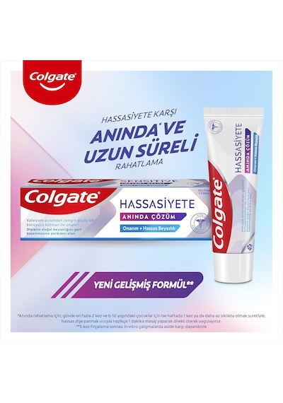 Colgate Hassasiyete Anında Çözüm Onarım Hassas Beyazlık 100 Ml Beyazlık