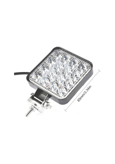 16 Led 48W Off Road Sis Farı Lambası Kare Gemi Tekne Slim 12V (271470663)