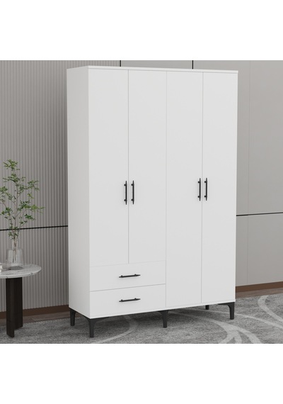 Garaj Home Vera 4 Kapaklı Dolap - Beyaz