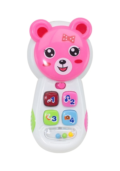 Oyuncak Telefon Sevimli Telefon Işıklı Sesli Pembe