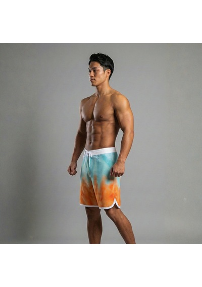 Pose I Down Sun Tie Dye Boardshort Açık Turkuaz