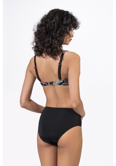 Endeep Kadın Büzgü Detaylı Toparlayıcı Bikini Takımı Siyah