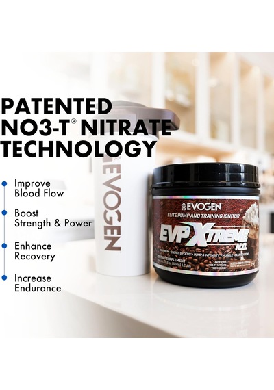 Evogen Evp Xtreme No Preworkout Pump Mental Focus Iced Mocha Coffee 40 Servings