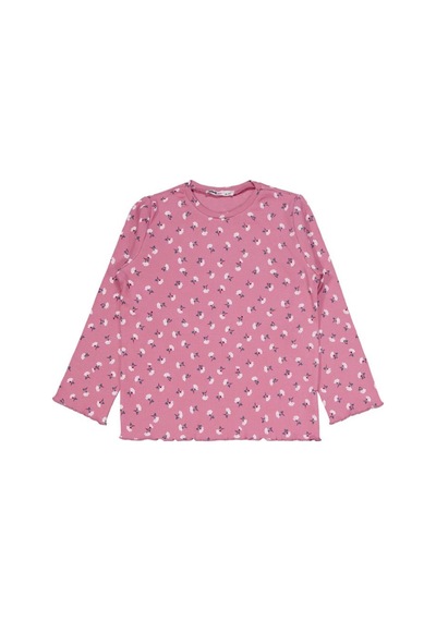 Civil Girls Çiçek Desenli 6-9 Yaş Pijama Takımı Pembe
