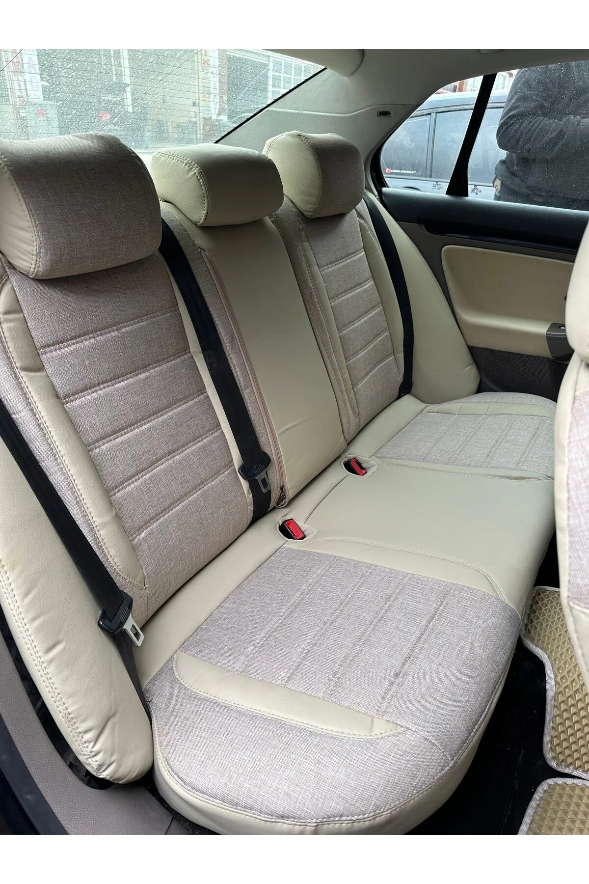 Volkswagen Jetta Araca Özel Koltuk Kılıfı Bej