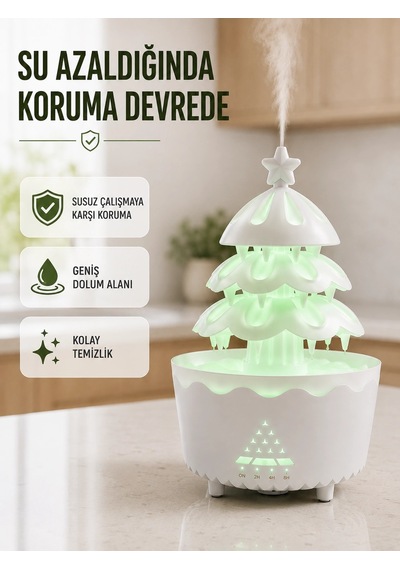 Mey Najmaddin Rgb Aydınlatmalı Şans Ağacı Aromaterapi Difüzörü 250 Ml Hava Nemlendirici Najmaddin