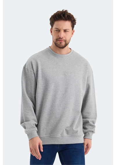 Slazenger Vadık 2li Set Erkek Siyah - Gri Sweatshirt Siyah - Gri
