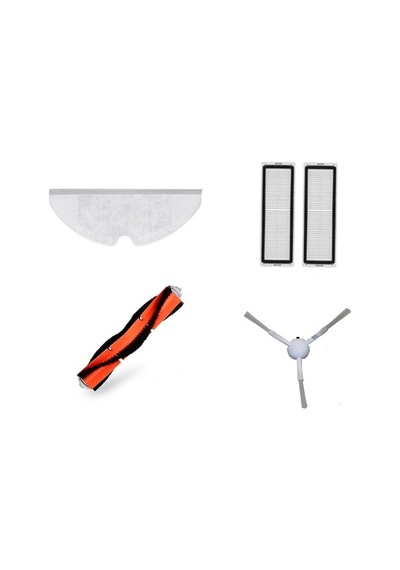 Xiaomi Mijia 1C Vacuum Mop Seti: 1 Adet Fiber Mop Bezi - 2 Adet Hepa Filtre - 1 Adet Yan Fırça - 1 Adet Ana Fırça