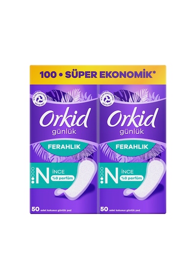 Orkid Günlük Ped Yaprak 100'lü