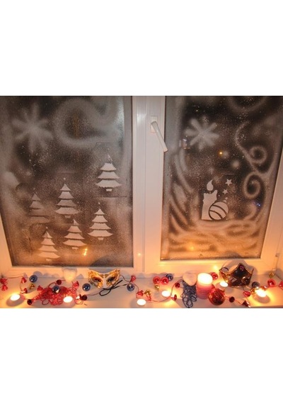 Yapay Beyaz Kar Spreyi Köpüğü, Cam Yazı Yılbaşı Noel Ağaç Süsleme