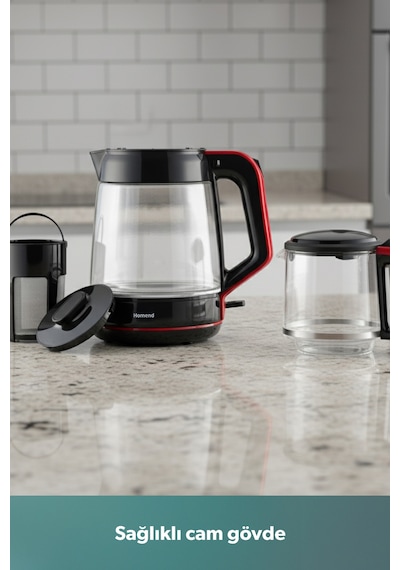 Homend Infinity XL 1764H Cam Çay Makinesi