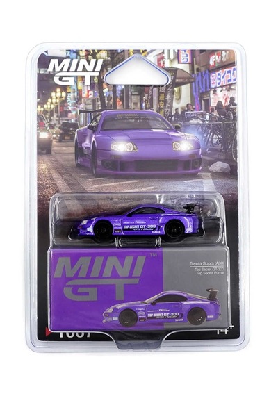 Mini Gt Mini Gt 1/64 Toyota Supra A80 Top Secret Gt-300 Top Secret Purple - Blister Paket 1067