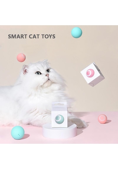 Akıllı Kedi Oyuncak Otomatik Haddeleme Kedi Topu Oyuncaklar Interaktif Kedi Oyuncakla Hareketli Yavru Kedi Top Oyuncaklar 56676606